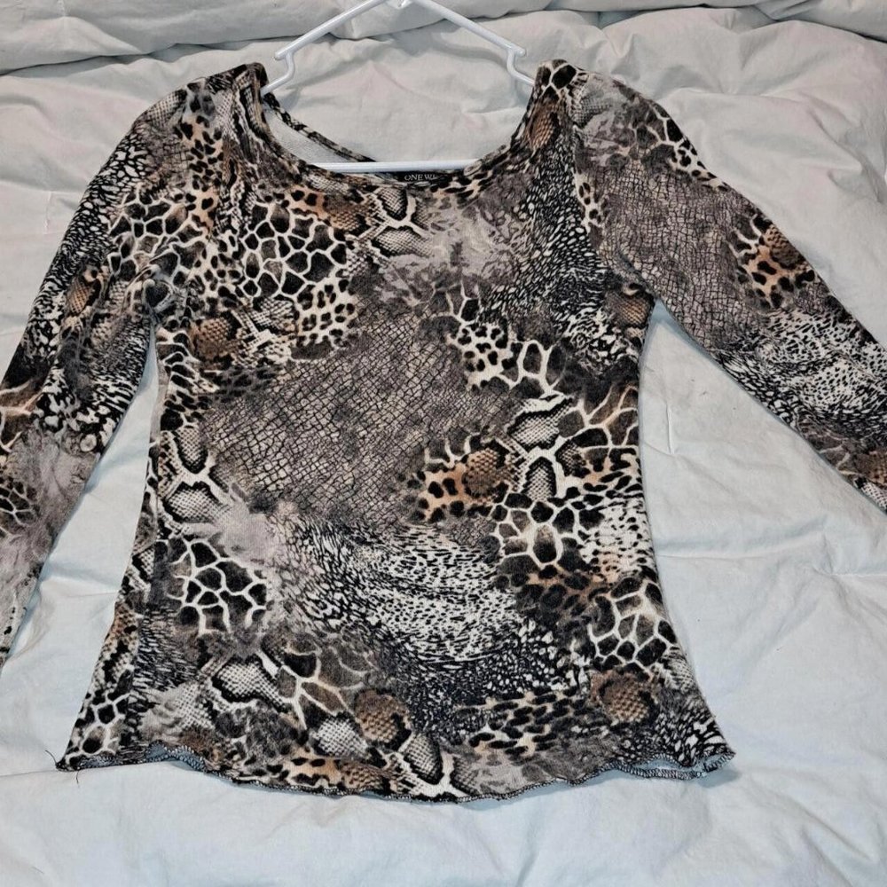 Animal Print/One West New York Women's  Blouse